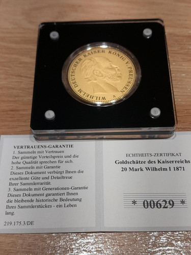 Goldmünze mark 1871 - goldmünze, neu