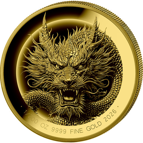 Goldmünze chinesischer drache - goldmünze,