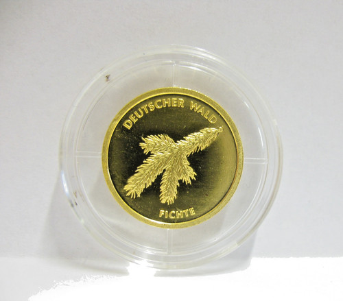Goldmünze deutscher wald - deutscher,
