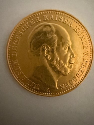 Goldmünze mark wilhelm - 20, 1