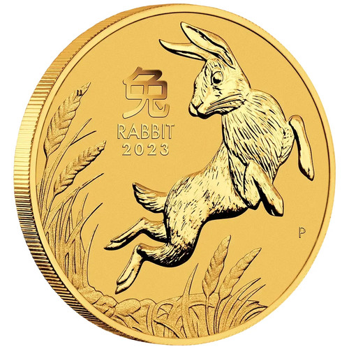 Goldmünze jahr des hasen - hasen, (4.)