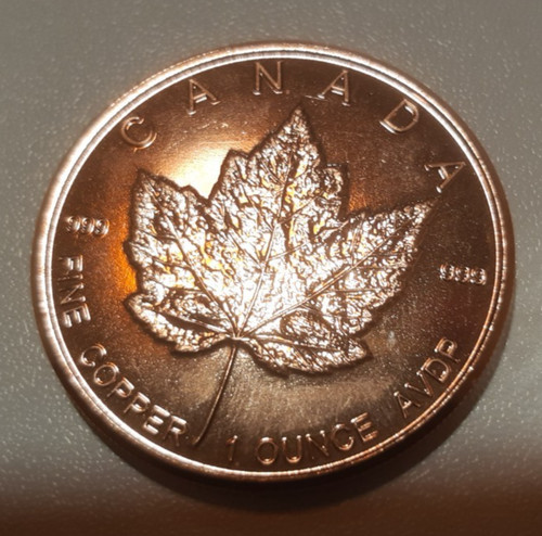 Unze kupfermünze 1 oz - 20,