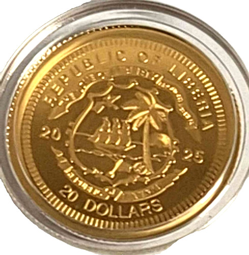 999 gold 200 liberia 20 - 1/200,