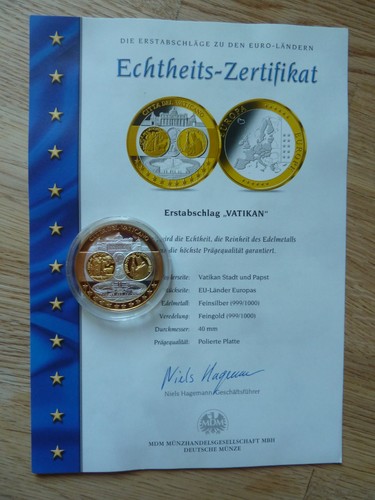 Vatikan silbermedaille - vatikan, ea/