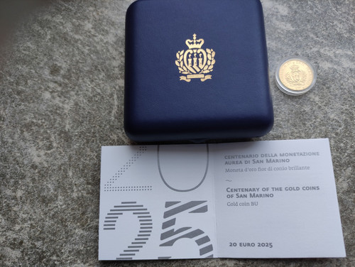 San marino 2025 unze gold - 1/4,