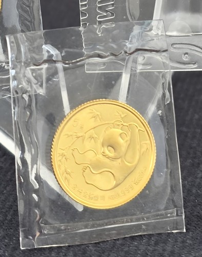 1985 goldmünze panda - 1/20,